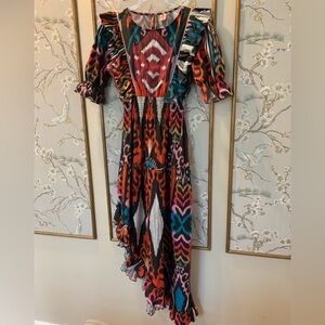 Sheridan French Multicolor Ruffled Women's Dress